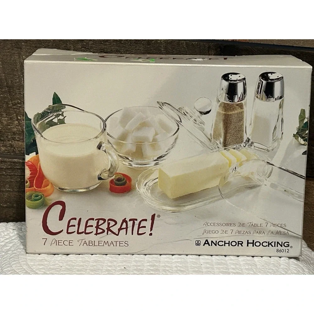 Anchor Hocking Entertainers Glass‎ Set 7 pc